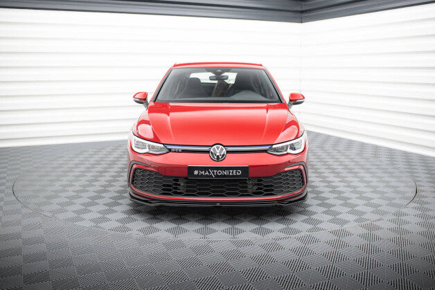 Frontlippe V.4 passend für VW Golf GTI / GTE / GTD / R-Line Mk8 schwarz Hochglanz