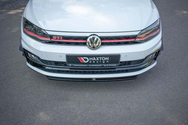 Frontlippe V.4 passend für VW Polo GTI Mk6 schwarz matt