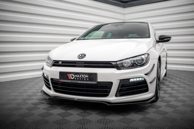 Frontlippe V.4 passend für VW Scirocco R Mk3 schwarz Hochglanz