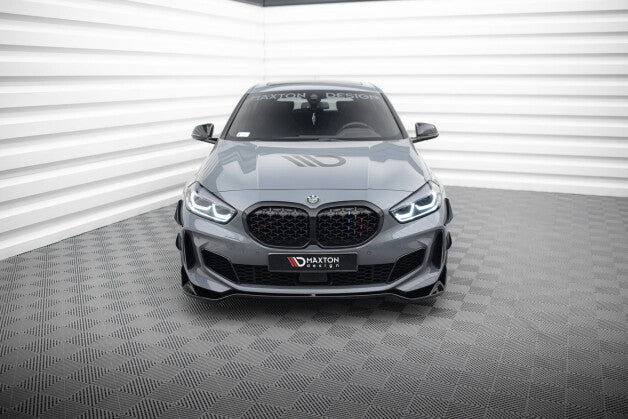 Frontlippe V.5 passend für BMW 1er M-Paket / M135i / 128ti F40 schwarz Hochglanz
