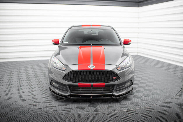 Frontlippe V.5 passend für Ford Focus ST Mk3 FL schwarz Hochglanz