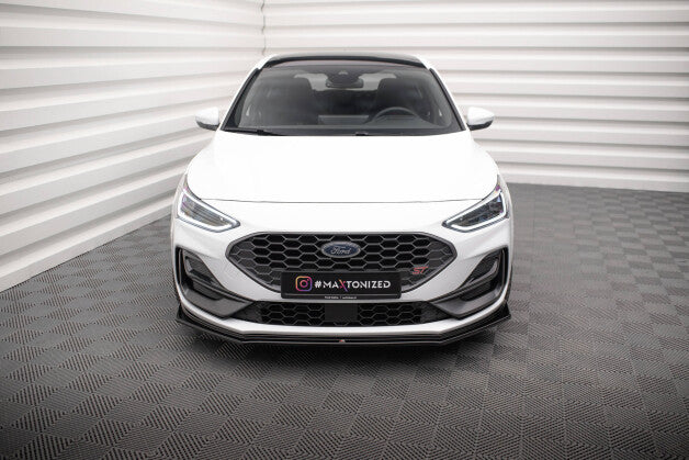 Frontlippe V.5 passend für Ford Focus ST / ST-Line Mk4 FL schwarz Hochglanz