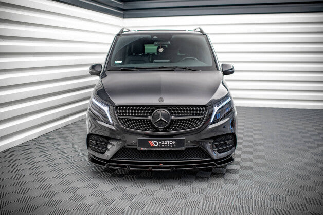 Frontlippe V.5 passend für Mercedes V-Klasse AMG-Line W447 schwarz Hochglanz