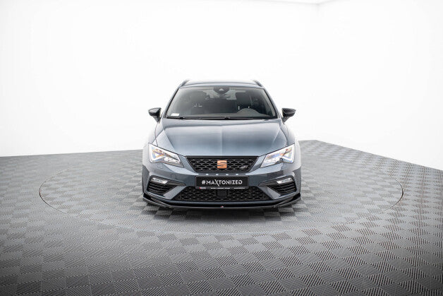 Frontlippe V.5 passend für Seat Leon CUPRA / FR Mk3 FL schwarz Hochglanz