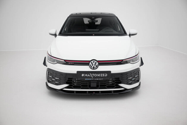 Frontlippe V.5 passend für VW Golf GTI / GTE / R-Line Mk8 FL schwarz Hochglanz