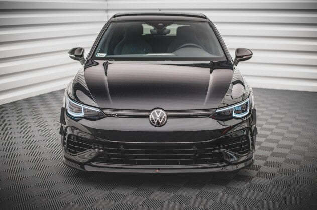 Frontlippe V.5 passend für VW Golf R Hatchback / Variant Mk8 schwarz Hochglanz