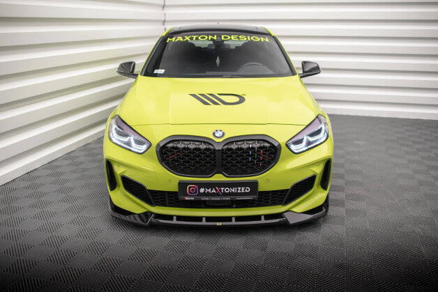 Frontlippe V.6 passend für BMW 1er M-Paket / M135i / 128ti F40 schwarz Hochglanz