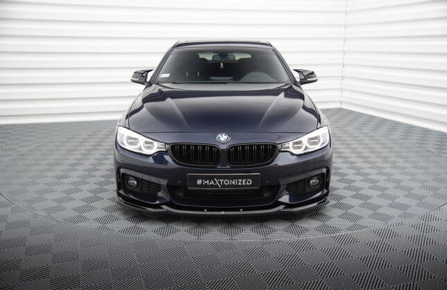 Frontlippe V.6 passend für BMW 4er Coupe / Gran Coupe / Cabrio M-Paket F32 / F36 / F33 schwarz Hochglanz