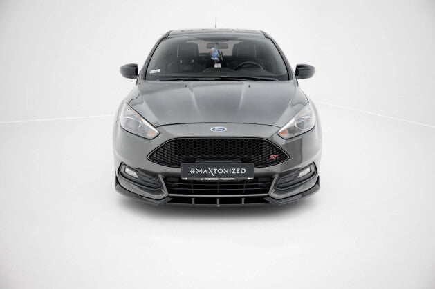 Frontlippe V.6 passend für Ford Focus ST Mk3 FL schwarz Hochglanz