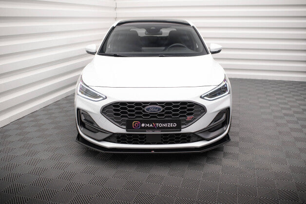 Frontlippe V.6 passend für Ford Focus ST / ST-Line Mk4 FL schwarz Hochglanz