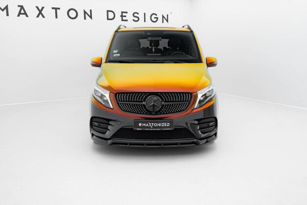 Frontlippe V.6 passend für Mercedes V-Klasse AMG-Line W447 FL schwarz Hochglanz