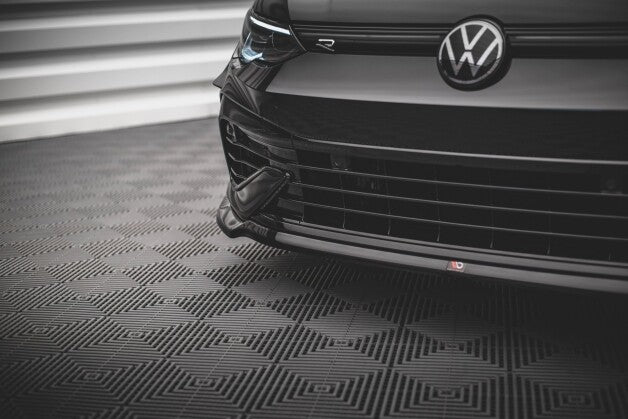 Frontlippe V.6 passend für VW Golf R Hatchback / Variant Mk8 schwarz Hochglanz