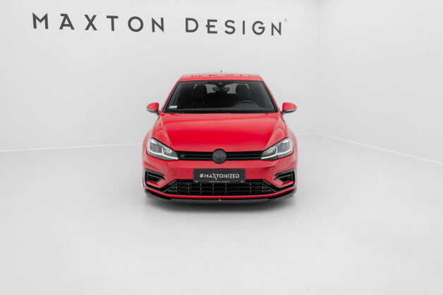 Frontlippe V.6 passend für VW Golf R / R-Line Mk7 FL schwarz Hochglanz