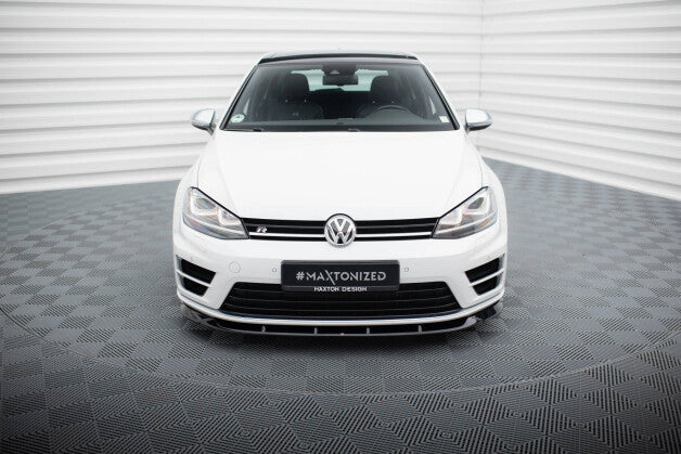 Frontlippe V.6 passend für VW Golf R / R-Line Mk7 schwarz Hochglanz