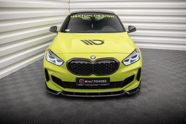 Frontlippe V.7 passend für BMW 1er M-Paket / M135i / 128ti F40 schwarz Hochglanz