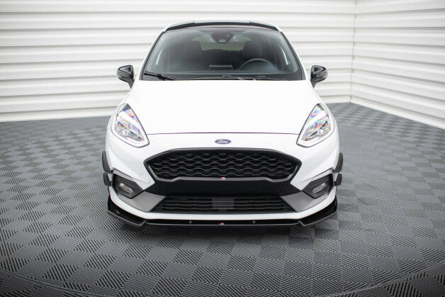 Frontlippe V.7 passend für Ford Fiesta Mk8 ST / ST-Line schwarz Hochglanz