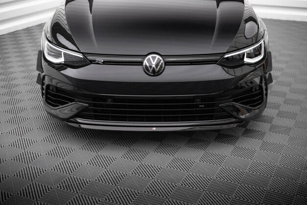 Frontlippe V.7 passend für VW Golf R Hatchback / Variant Mk8 schwarz Hochglanz