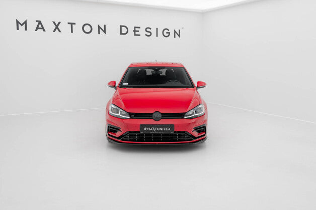 Frontlippe V.7 passend für VW Golf R / R-Line Mk7 FL schwarz Hochglanz