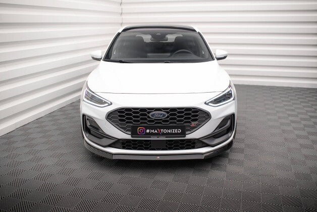 Frontlippe V.8 passend für Ford Focus ST / ST-Line Mk4 FL schwarz Hochglanz