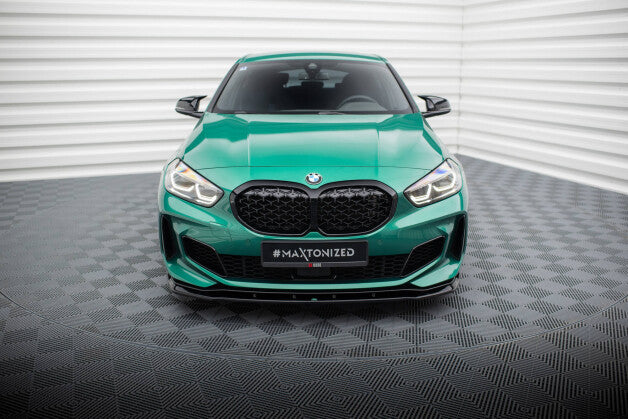 Frontlippe V.9 passend für BMW M135i F40 schwarz Hochglanz