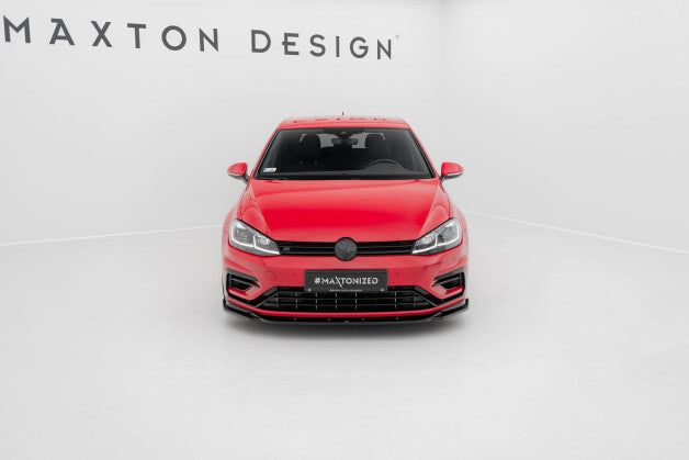 Frontlippe V.9 passend für VW Golf R / R-Line Mk7 FL schwarz Hochglanz