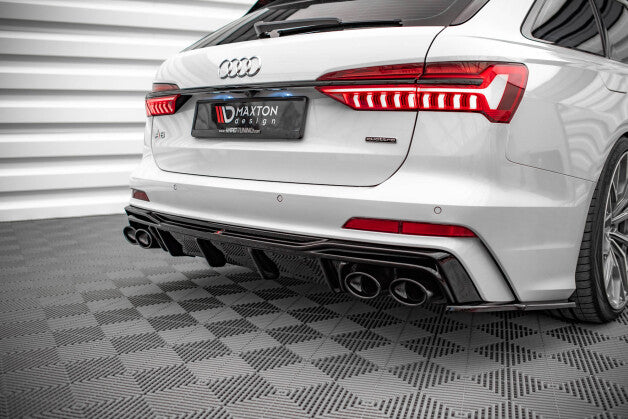 Heckansatz Diffusor + Endrohre passend für Audi A6 S-Line / S6 C8 / C8 FL