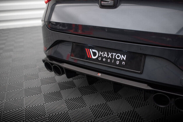 Heckansatz Diffusor + Endrohre passend für Seat Leon ST FR Mk4