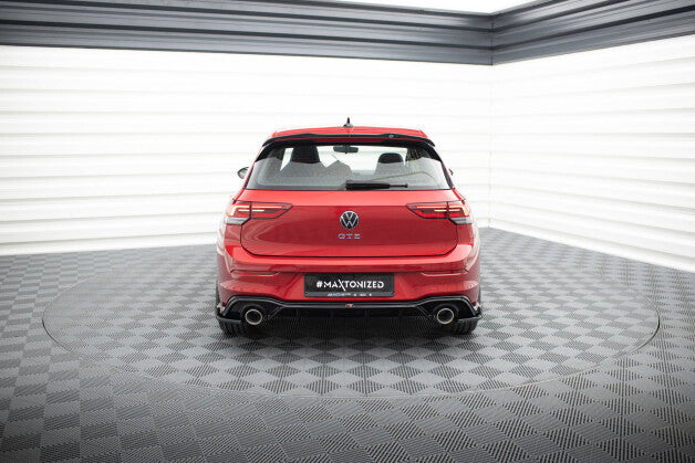 Heckansatz Diffusor + Endrohre passend für VW Golf GTE / R-Line Mk8 / Mk8 FL