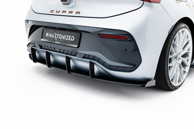 Heckansatz Diffusor + Flaps passend für CUPRA Born Mk1 schwarz Hochglanz (4255647864805)