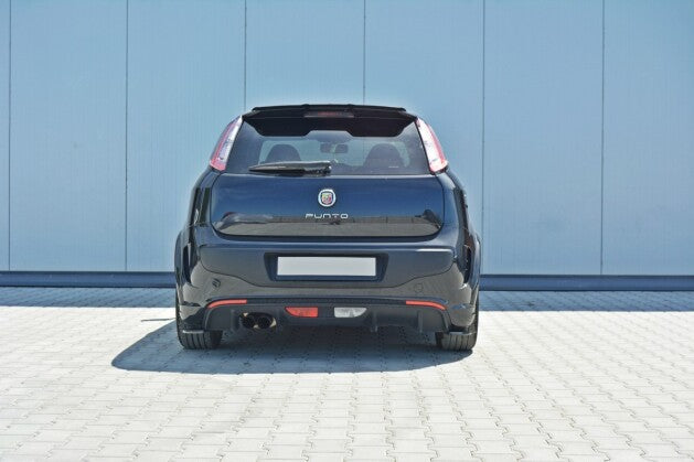 Heckansatz Diffusor Flaps passend für Fiat Punto Evo ABARTH schwarz Hochglanz