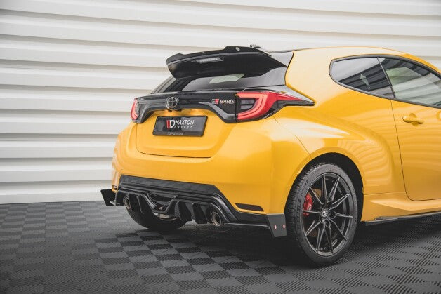 Heckansatz Diffusor + Flaps V.4 passend für Toyota GR Yaris Mk4 Carbon Look