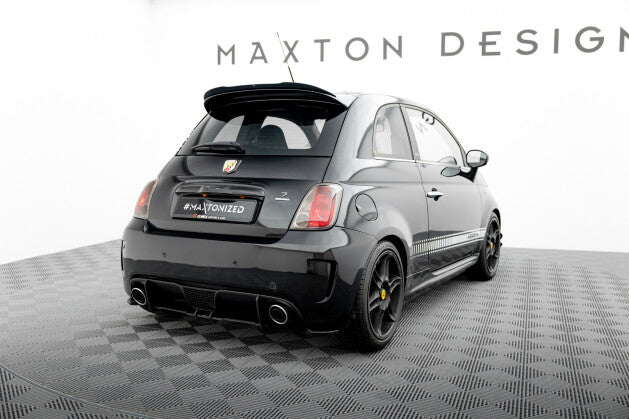 Heckansatz Diffusor passend für ABARTH 500 Mk1 schwarz-rot (4255647859665)