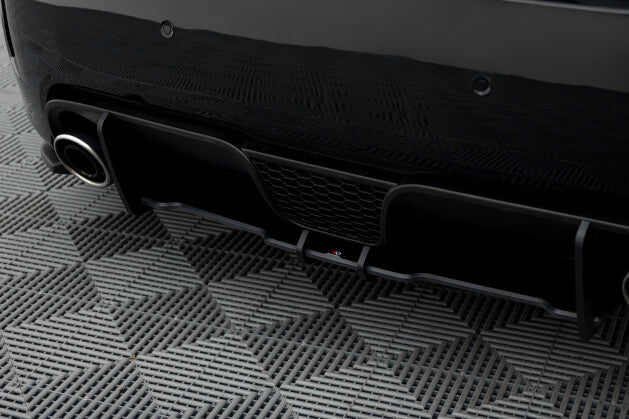 Heckansatz Diffusor passend für ABARTH 500 Mk1 schwarz-rot (4255647862351)