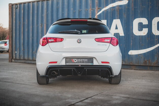 Heckansatz Diffusor passend für Alfa Romeo Giulietta (Einzelauspuff li.) schwarz Hochglanz