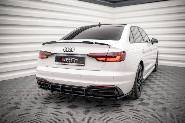 Heckansatz Diffusor passend für Audi A4 B9 FL schwarz matt