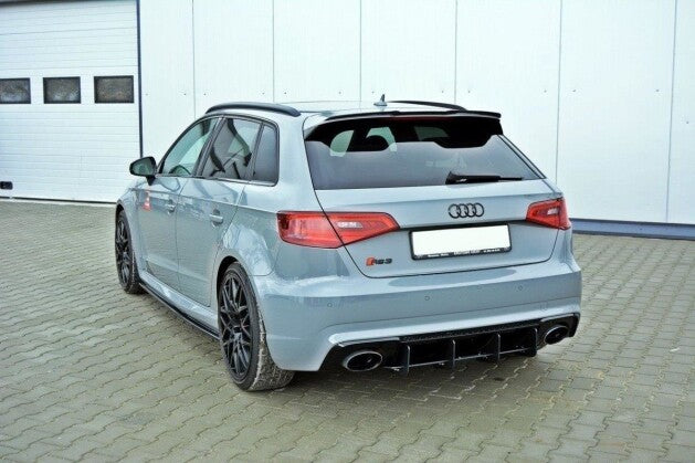 Heckansatz Diffusor passend für Audi RS3 8V Sportback schwarz matt