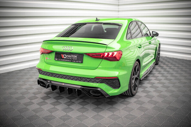 Heckansatz Diffusor passend für Audi RS3 8Y schwarz Hochglanz