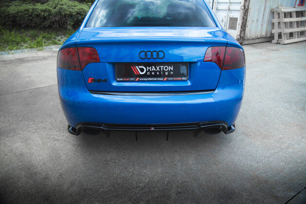 Heckansatz Diffusor passend für Audi RS4 B7 schwarz Hochglanz