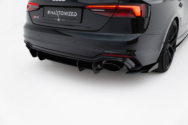 Heckansatz Diffusor passend für Audi RS5 Coupe / Sportback F5 roter Kern