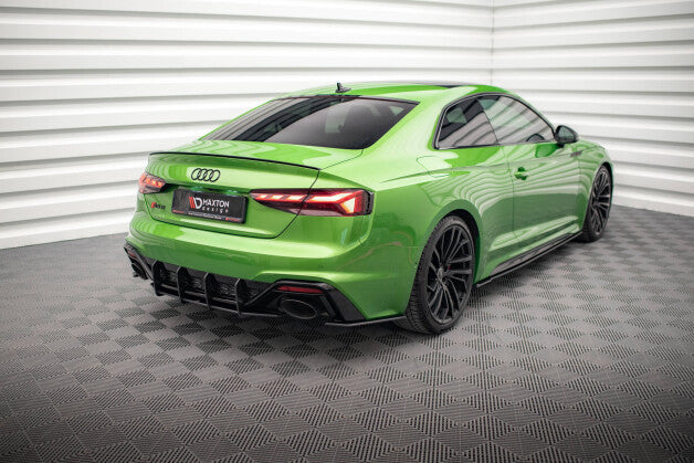 Heckansatz Diffusor passend für Audi RS5 F5 FL roter Kern