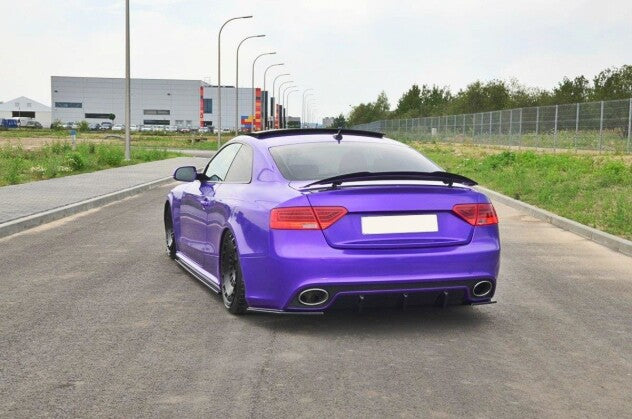 Heckansatz Diffusor passend für Audi RS5 Mk1 8T FL schwarz Hochglanz