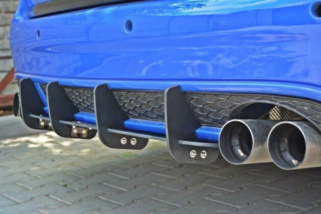 Heckansatz Diffusor passend für Audi RS6 C5 schwarz matt