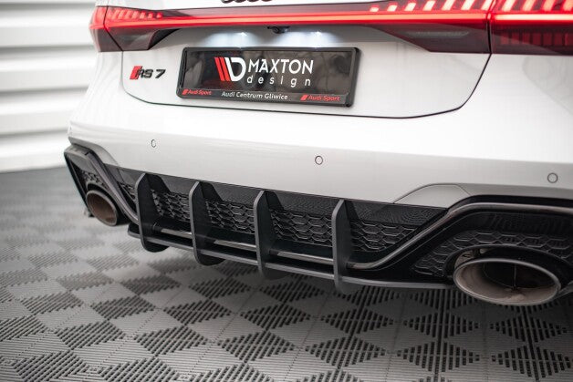 Heckansatz Diffusor passend für Audi RS7 C8 / RS6 C8 schwarz matt