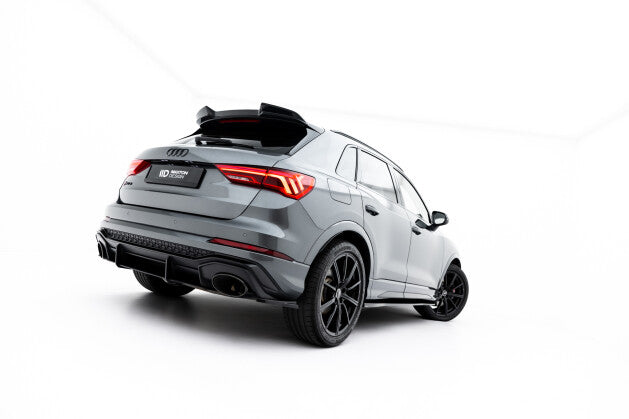 Heckansatz Diffusor passend für Audi RSQ3 Sportback / SUV F3 roter Kern