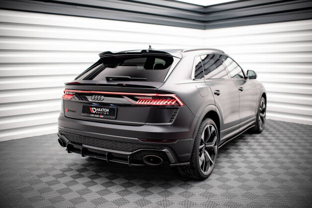 Heckansatz Diffusor passend für Audi RSQ8 Mk1 schwarz-rot