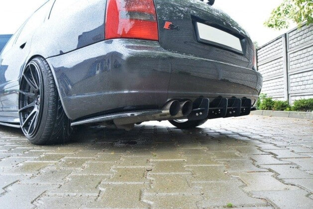 Heckansatz Diffusor passend für Audi S4 B5 Avant schwarz matt
