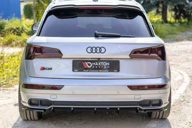 Heckansatz Diffusor passend für Audi SQ5/Q5 S-line Mk2 schwarz Hochglanz
