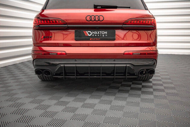 Heckansatz Diffusor passend für Audi SQ7 Mk2 (4M) FL schwarz matt
