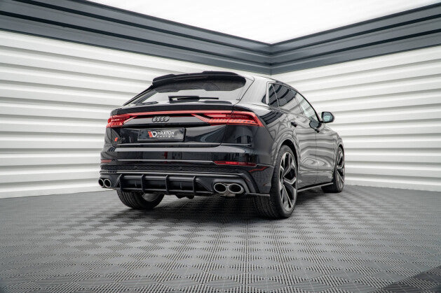 Heckansatz Diffusor passend für Audi SQ8 / Q8 S-Line Mk1 roter Kern