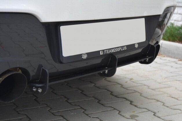 Heckansatz Diffusor passend für BMW 1er F20/F21 M-POWER (vor FL) schwarz matt